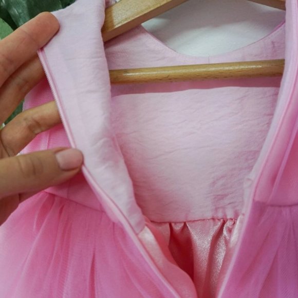 EUC Handmade by Ntyravska Design Light Blue Tulle Cap Sleeve Dress - Picture 2 of 5